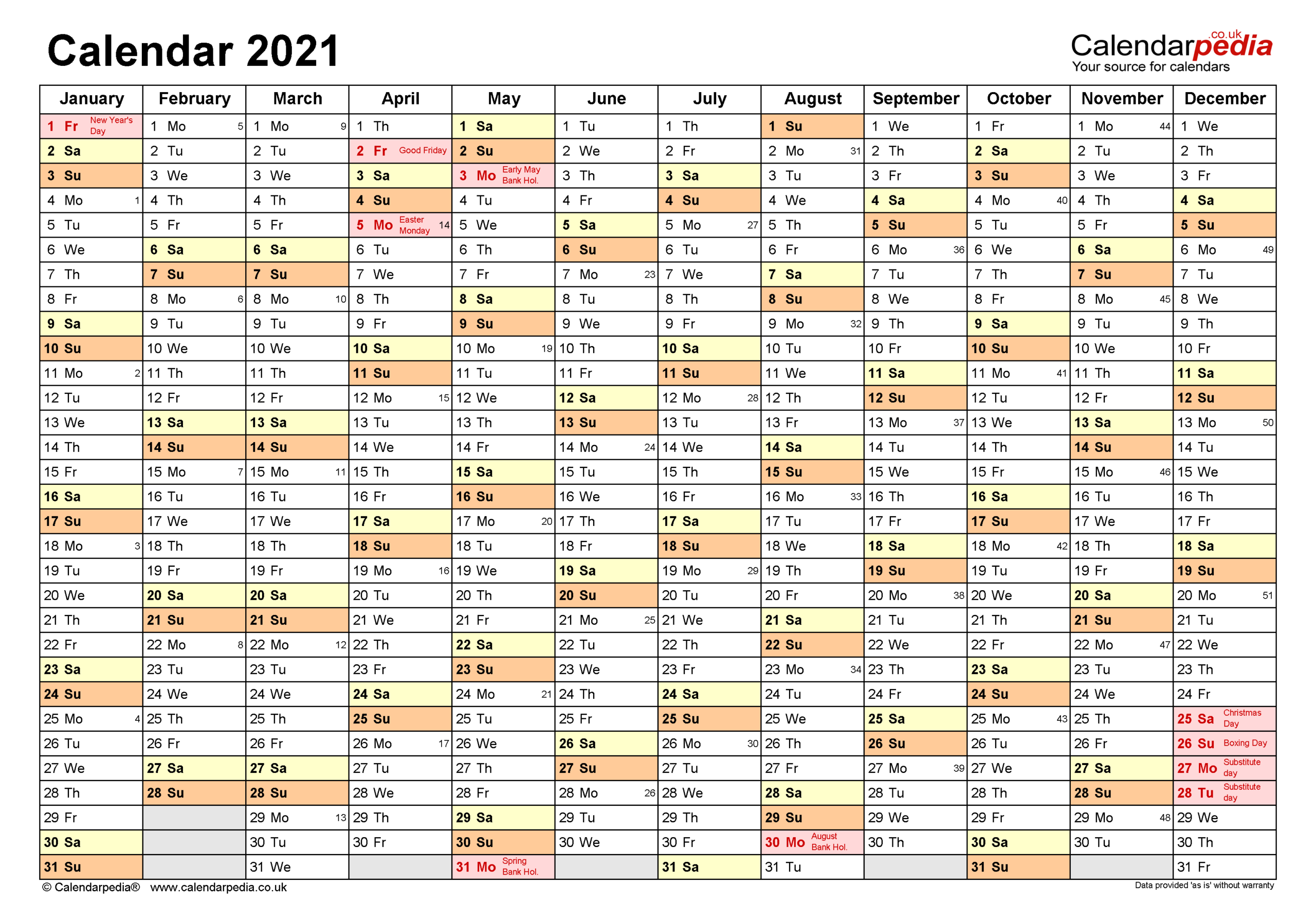 Calendar 2021 (Uk) - Free Printable Pdf Templates-2021 Vacation Planner Calendar For Employers