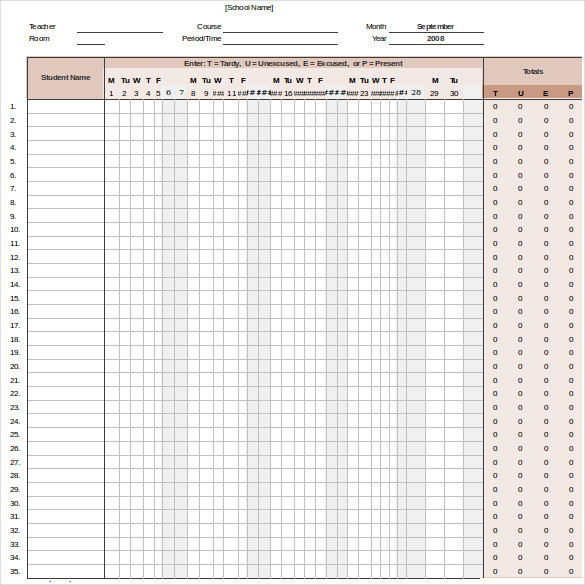 Employee Attendance Calendar 2021 - Free Tracker Pdf Excel-2021 Excel Calendar Employee Leave