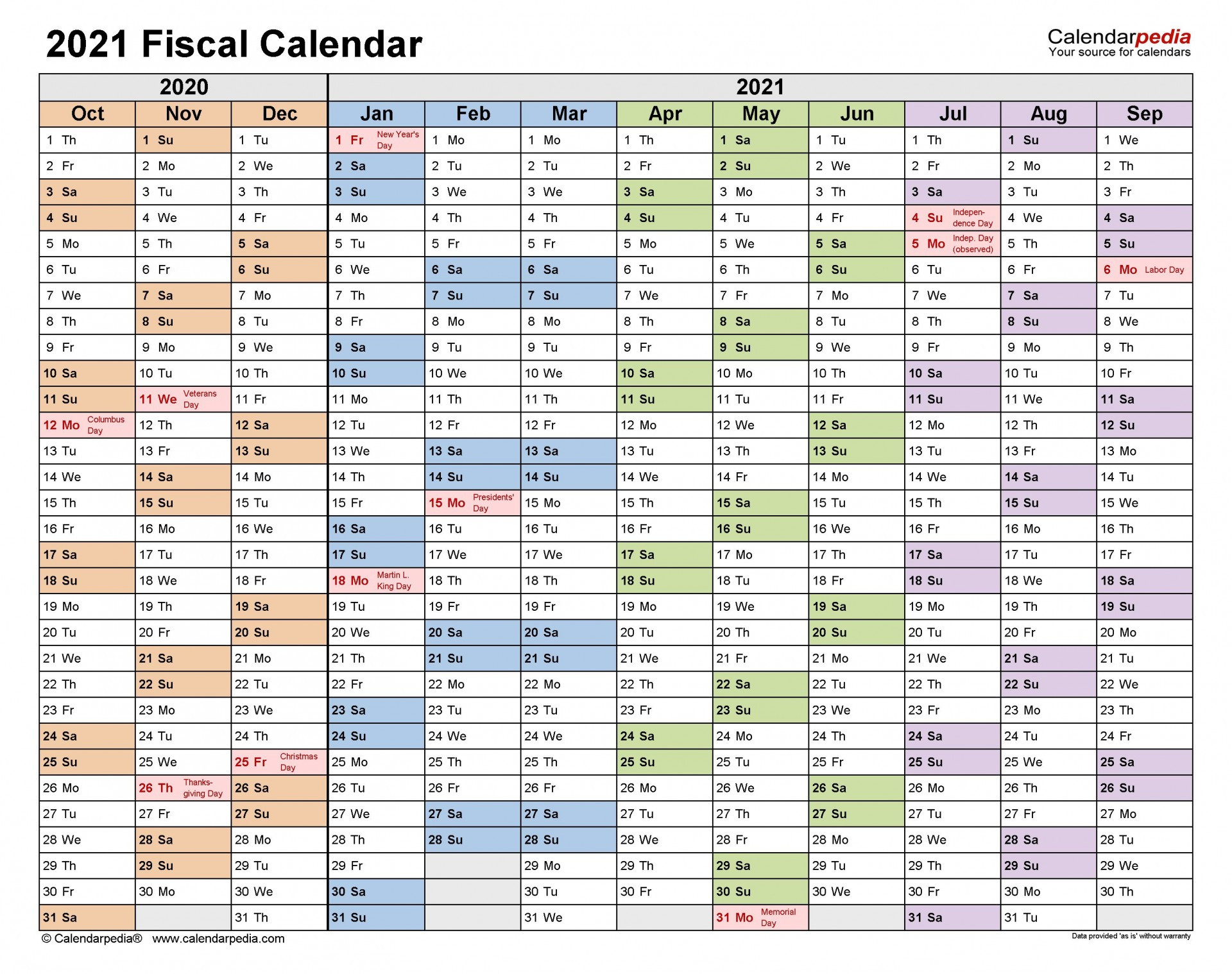 Excel Calendar 2021 Template ~ Addictionary-Excel Calendar Template 2021