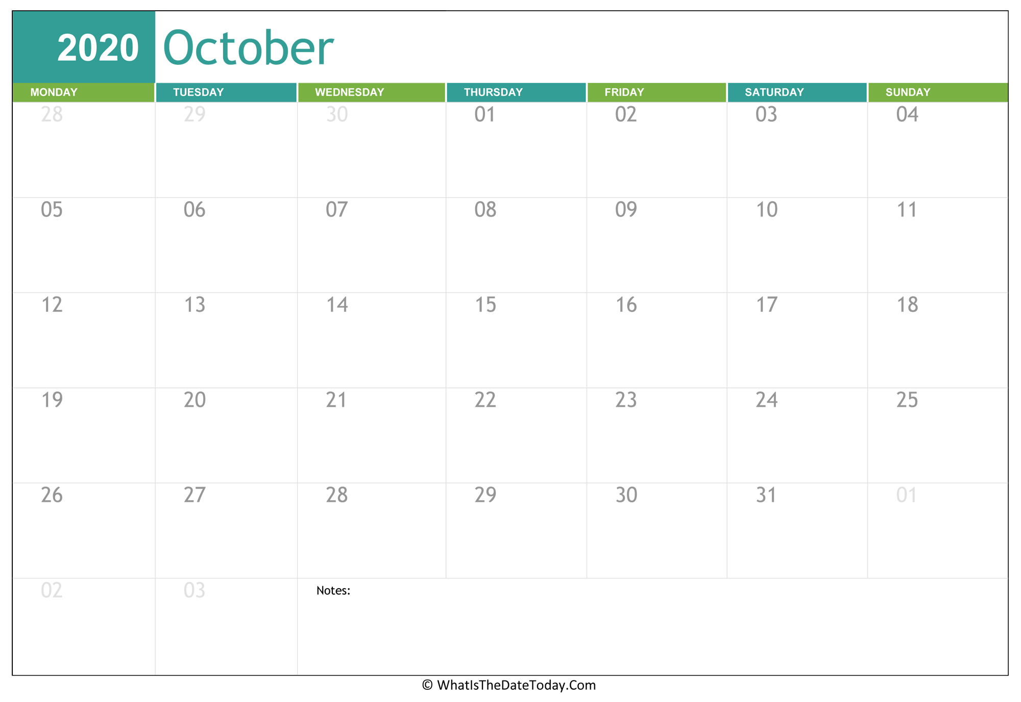 Fillable October Calendar 2020 | Whatisthedatetoday-Running Calendars October 2021 Fill In
