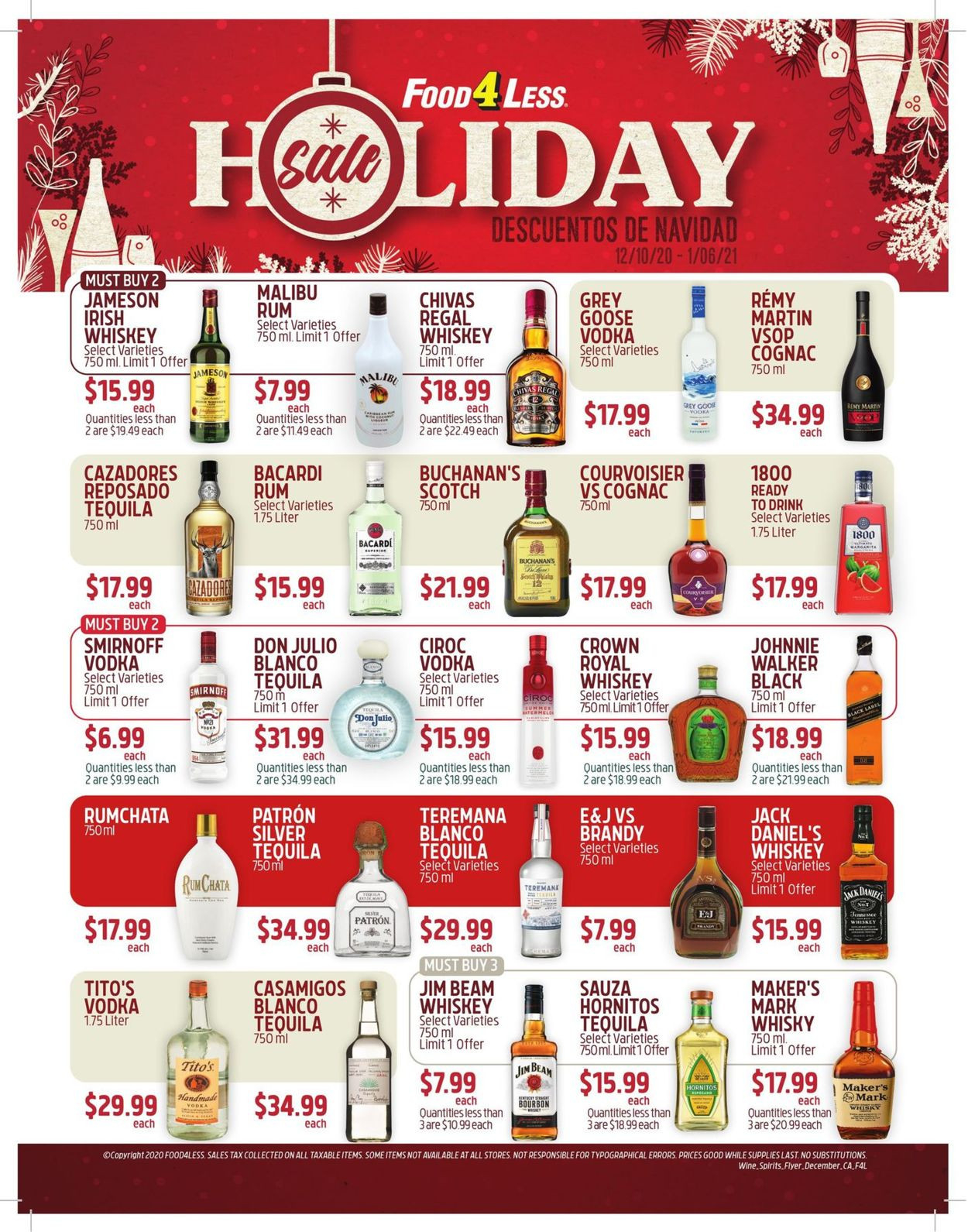 Food 4 Less Holiday Sale 2020 Current Weekly Ad 12/10 - 01-Food Holidays 2021