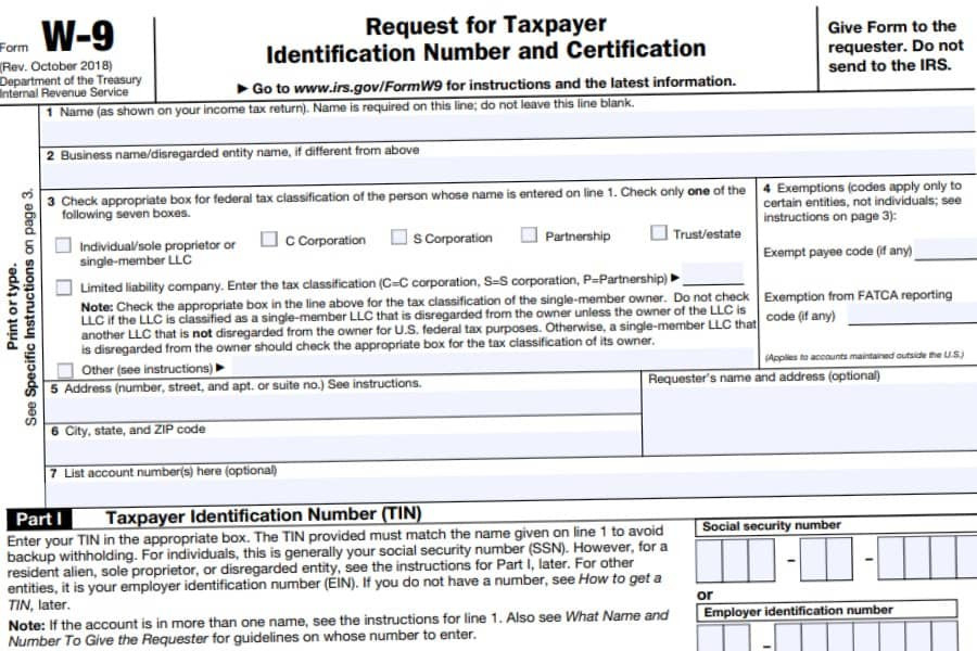 Form W9-2021 W9 Form Printable Irs