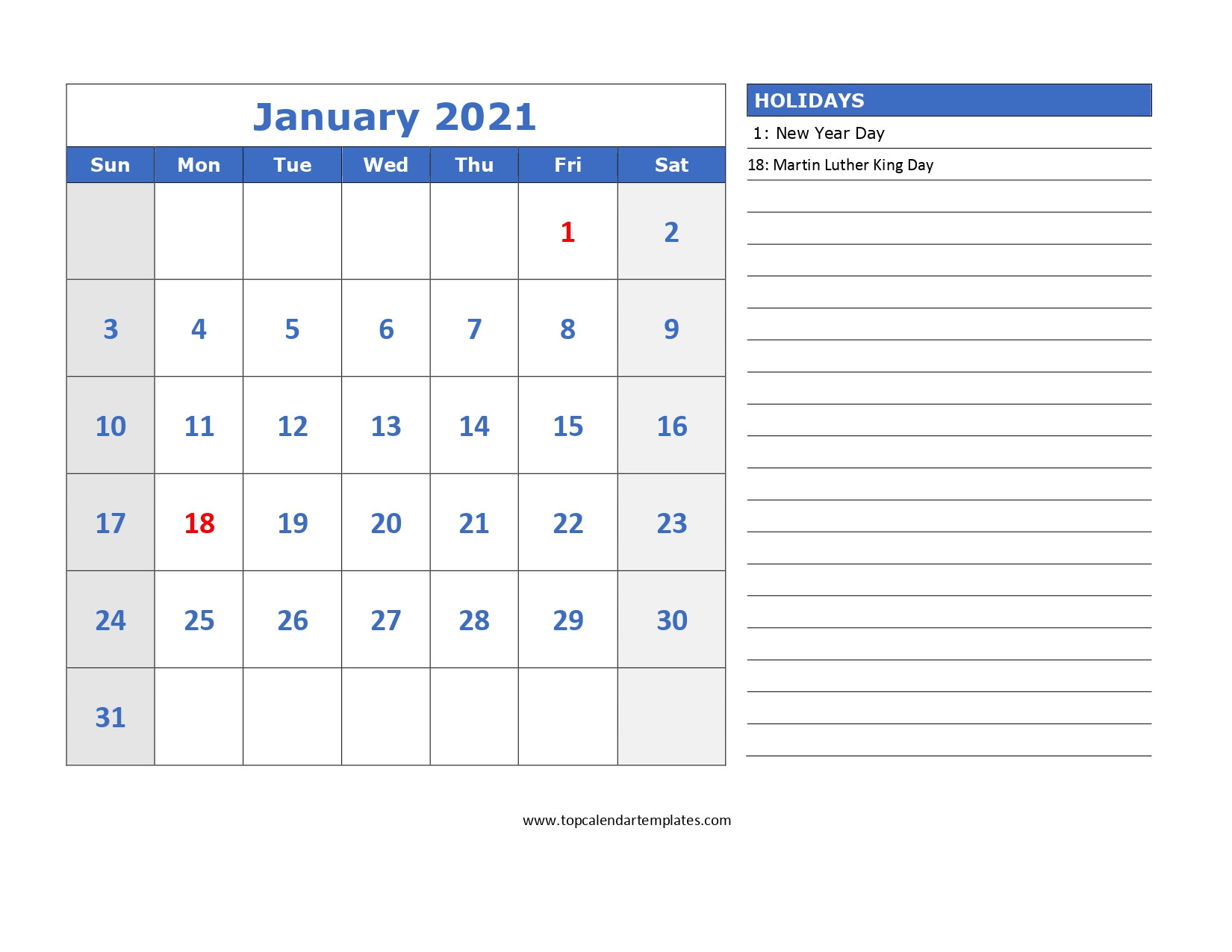 Free Blank Calendar 2021 Printable | Free Letter Templates-2021 Blank Vacation Calendar