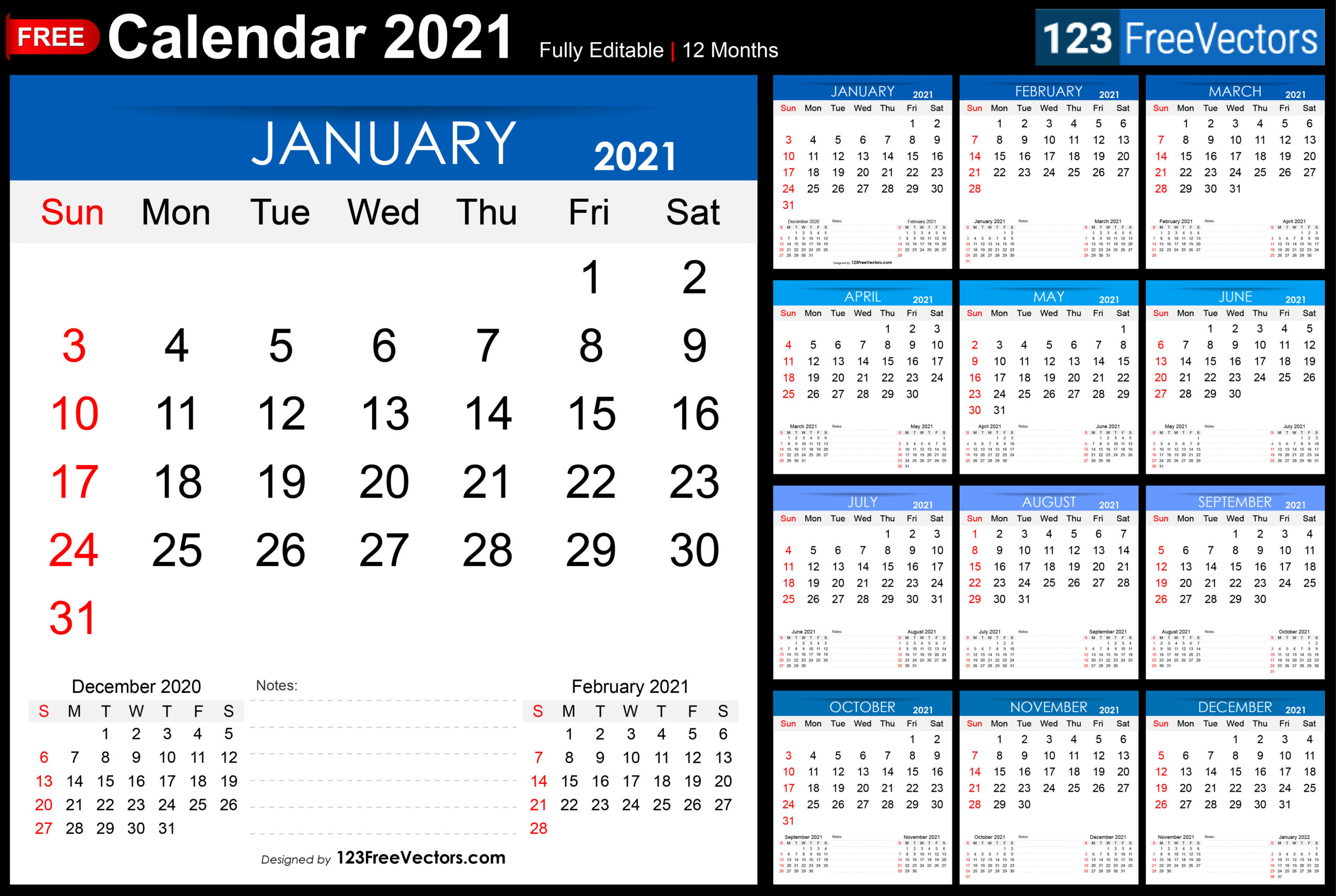 Free Free Printable 2021 Monthly Calendar-Printable Month To Month Calendar 2021