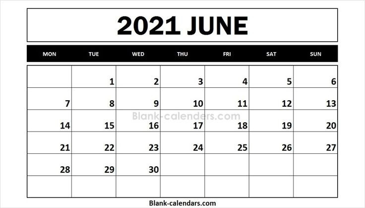 Free Printable 2021 Calendar June | 2021 Calendar, Yearly-Free Sample Printable Blank Editable Calendar For Monday - Friday June 2021