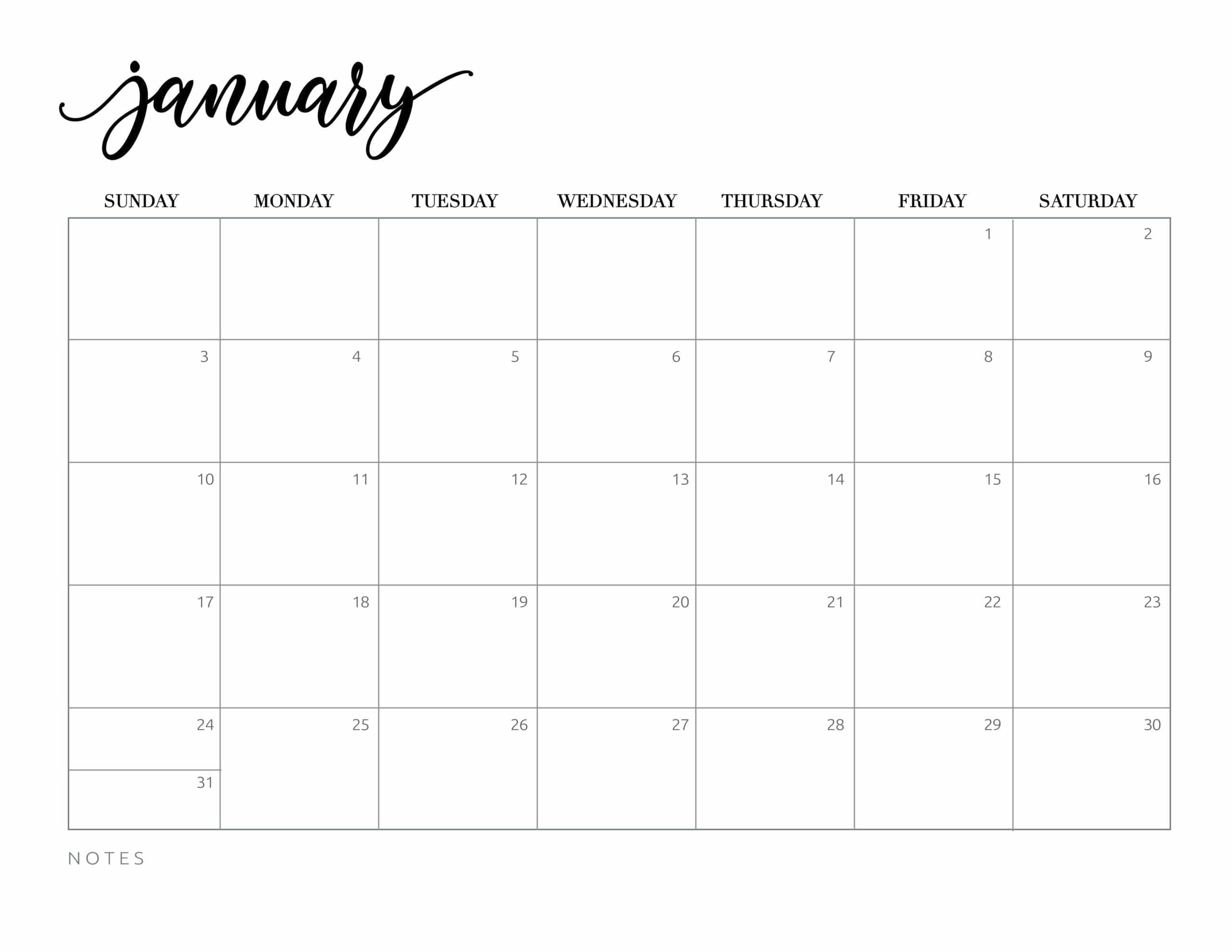 Free Printable 2021 Calendar - World Of Printables-2021 Calendars To Fill In And Print