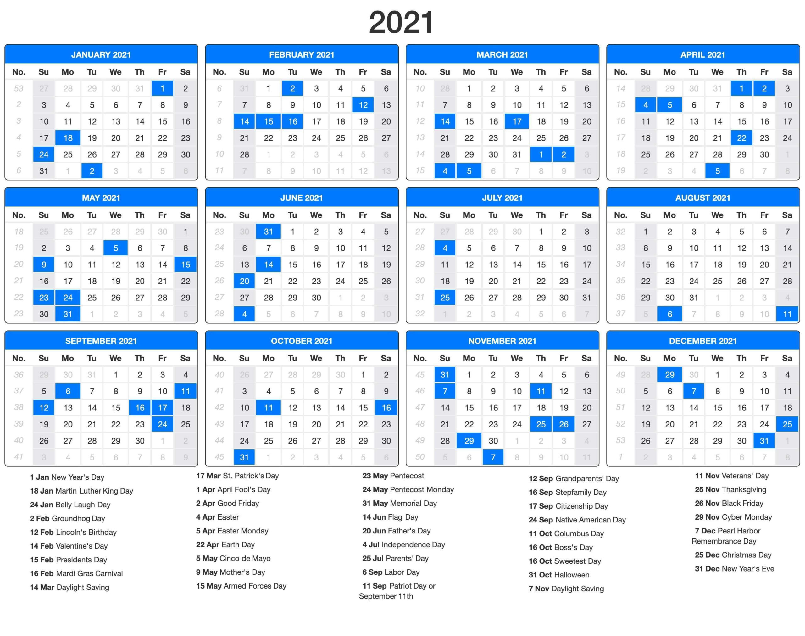 Free Printable 2021 Monthly Calendar With Holidays Word-August 2021 Monday Through Friday Calendar Free Pdf Printable