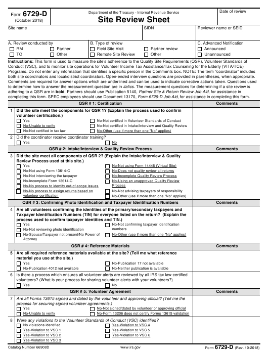 Irs Form 6729-D Download Fillable Pdf Or Fill Online Site-Irs Printable Form 1065 2021