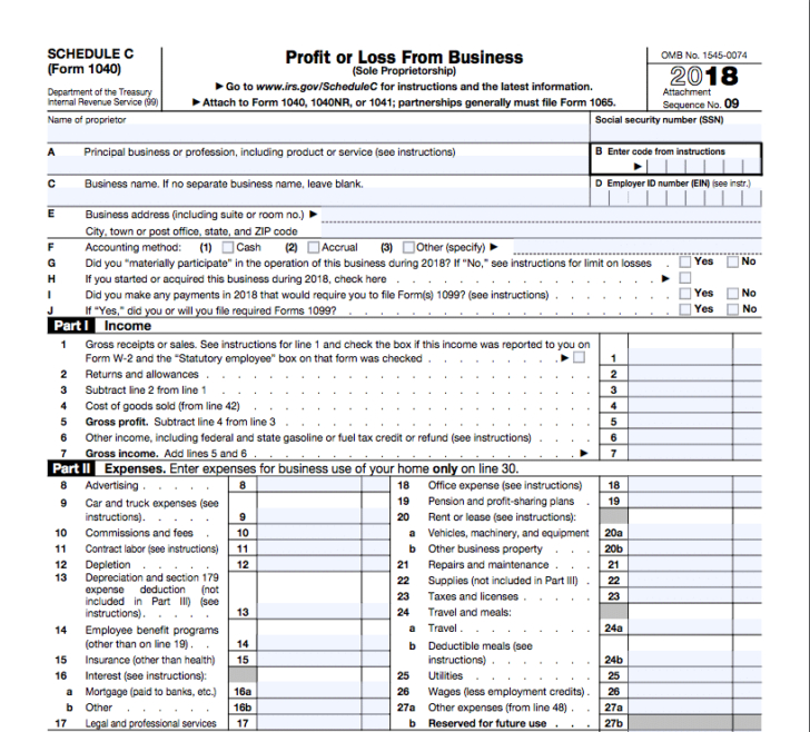 Irs Schedule C Instructions For 1099 Contractors Shared-Irs Forms 2021 Printable Sch C