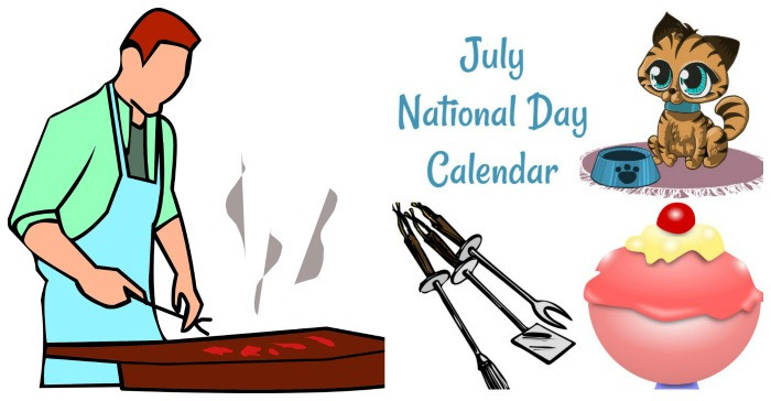 July National Day Calendar - Free Printable - 2021-National Food Days 2021 Printable