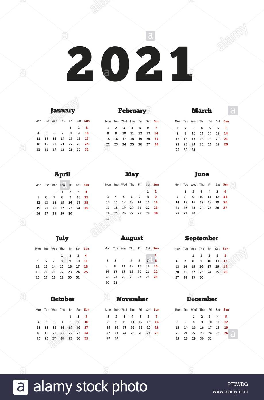 Monday To Friday Calendar 2021 | Christmas Day 2020-Monday To Friday August 2021 Calendar