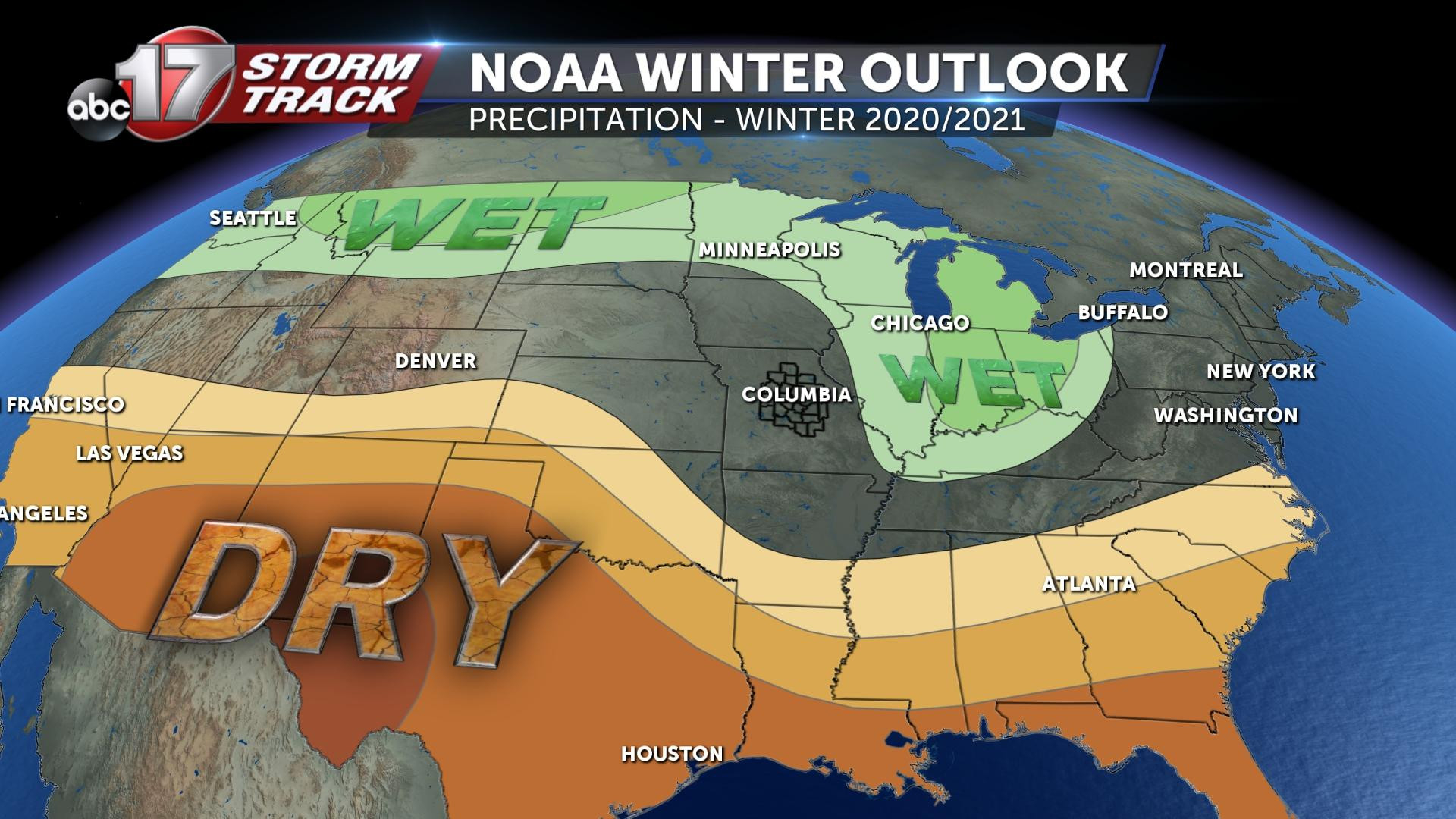 Noaa Releases 2020-2021 Winter Outlook - Abc17News-Northwest Louisiana 2021 Rut Prediction