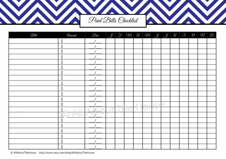 Online Bill Organizer Spreadsheet With Bills Organizer-Monthly Bill Spreadsheet Templates 2021