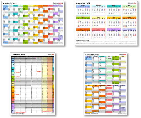 Printable Calenders For 2021 | Free Letter Templates-2021 Office Vacation Calendar Examples