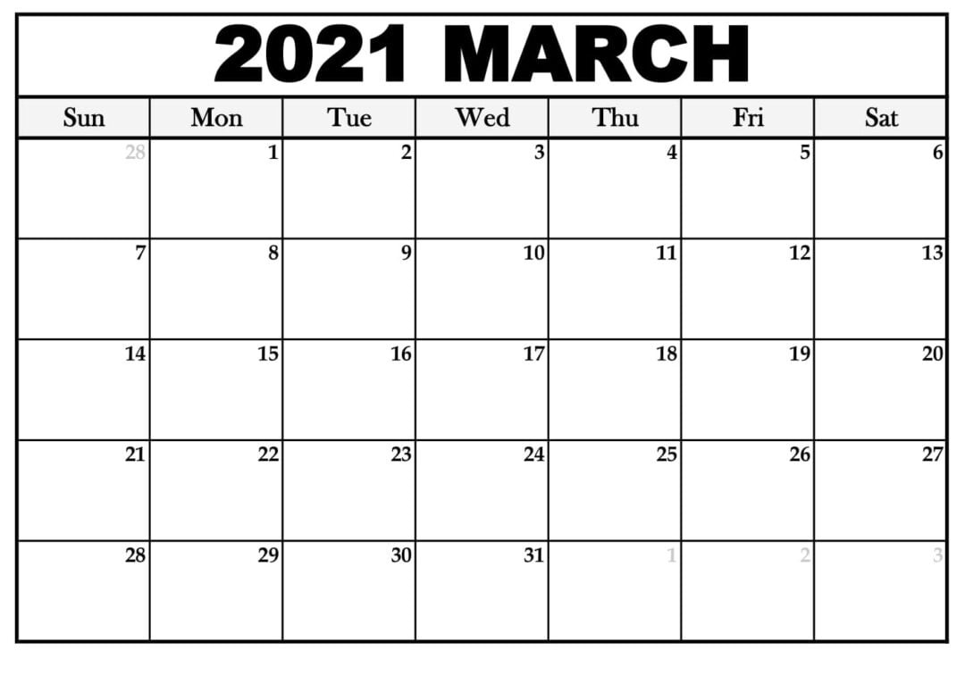 Printable March 2021 Calendar Pdf - Thecalendarpedia-Running Calendars October 2021 Fill In