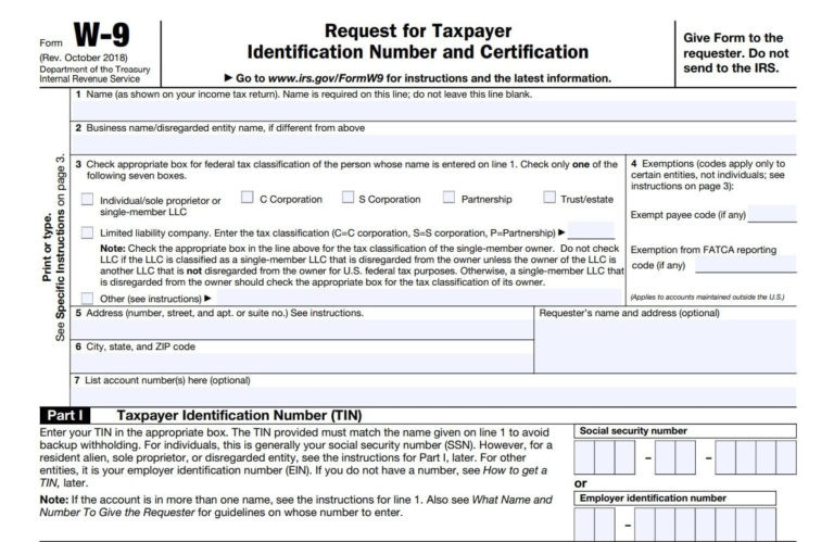 W-9 Form 2020 Instructions | W9 Form 2021 Printable-2021 Editable W-9