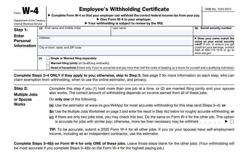 W4 Forms 2021 Printable Employee Withholding-Printable 2021 2021 W 9 Form