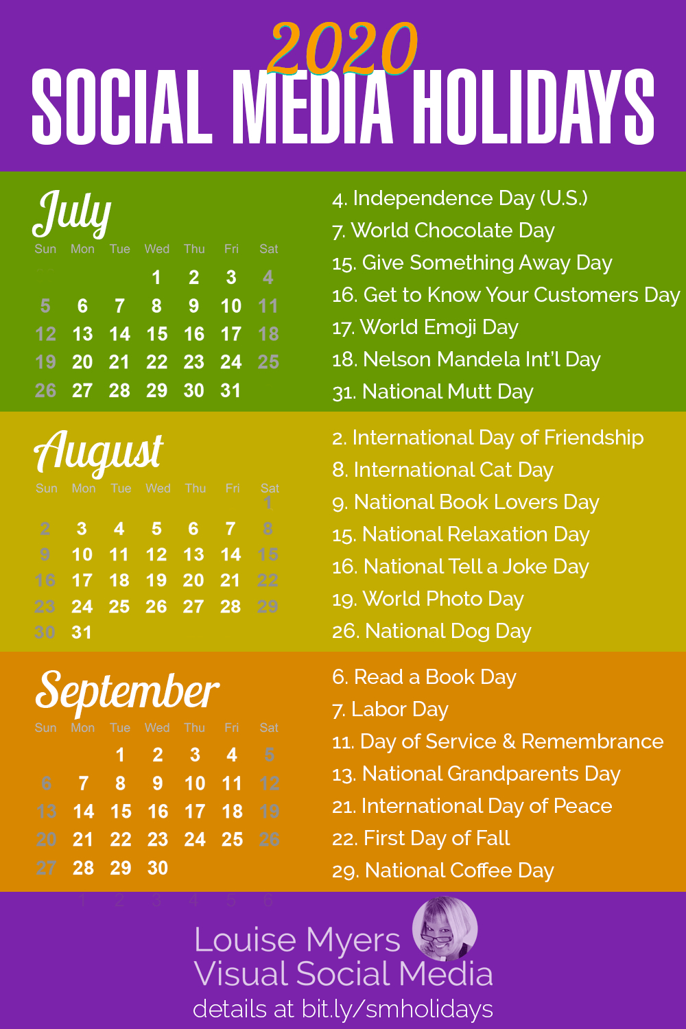 101 Top Social Media Holidays You Need 2019-20-List Of National Food Holidays2021