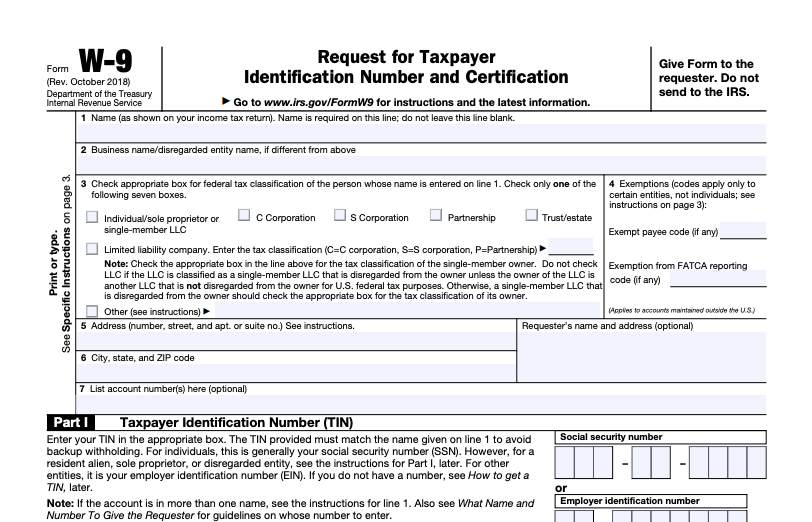 1099 Letter Request : Sample Letter Requesting Deposit-Print Blank W-9 2021