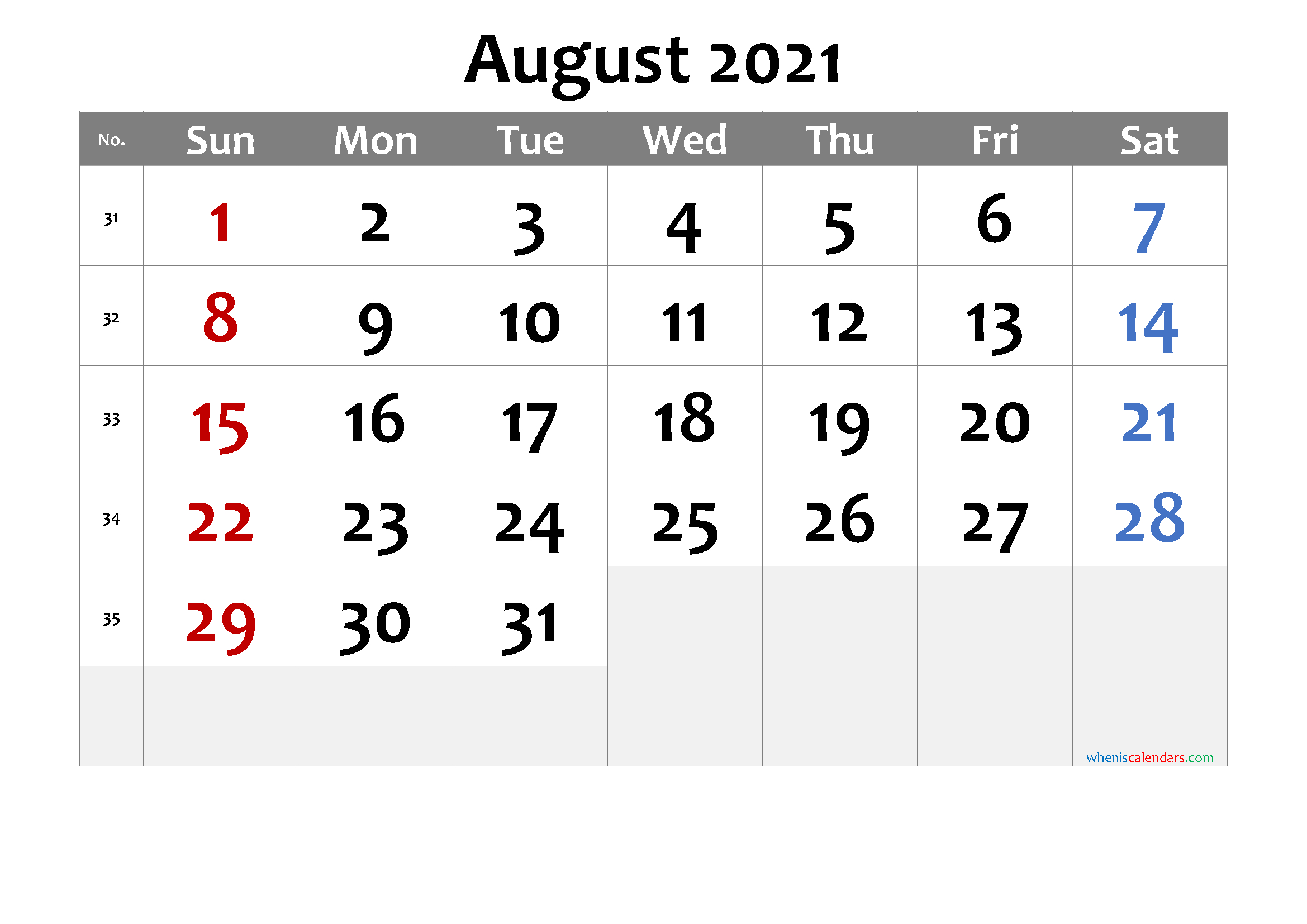 20+ Calendar 2021 Agust - Free Download Printable Calendar-Free Two Page August 2021 Month