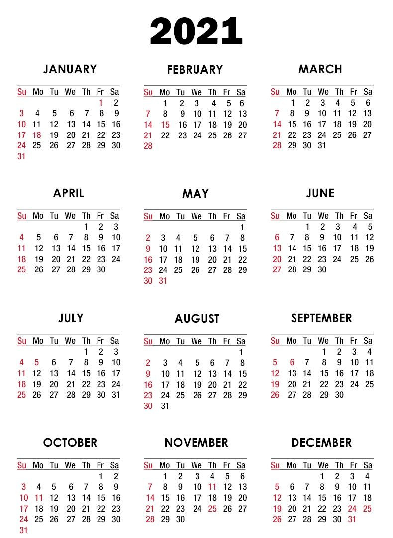 20+ Islamic And English Calendar 2021 - Free Download-Download Free 2021 Calendar