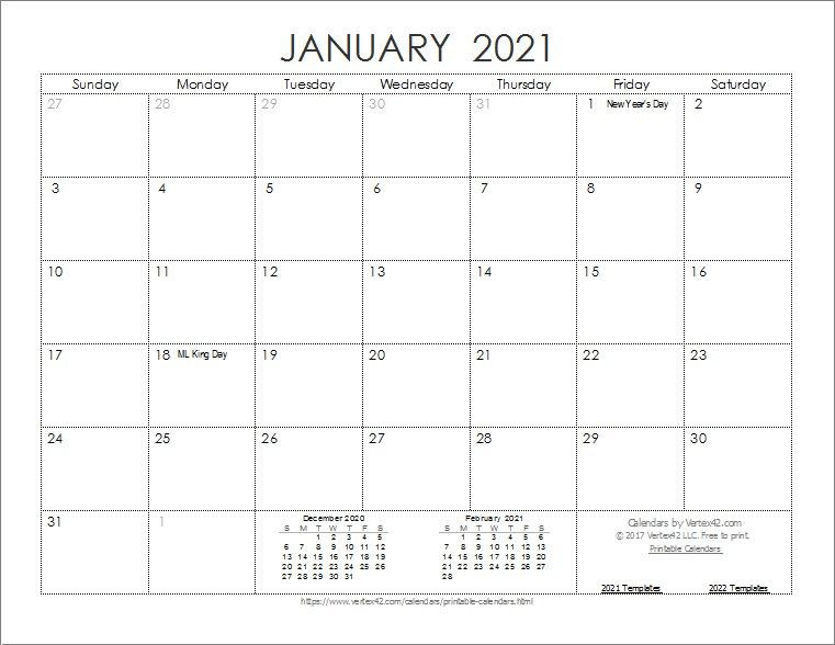 20+ Monthly Calendar 2021 - Free Download Printable-Blank Monthly Calendar Printable 2021