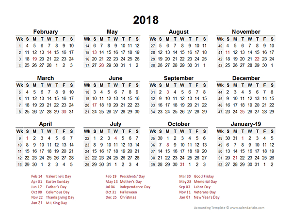 4 4 5 Calendar Template | Calendar Template Printable