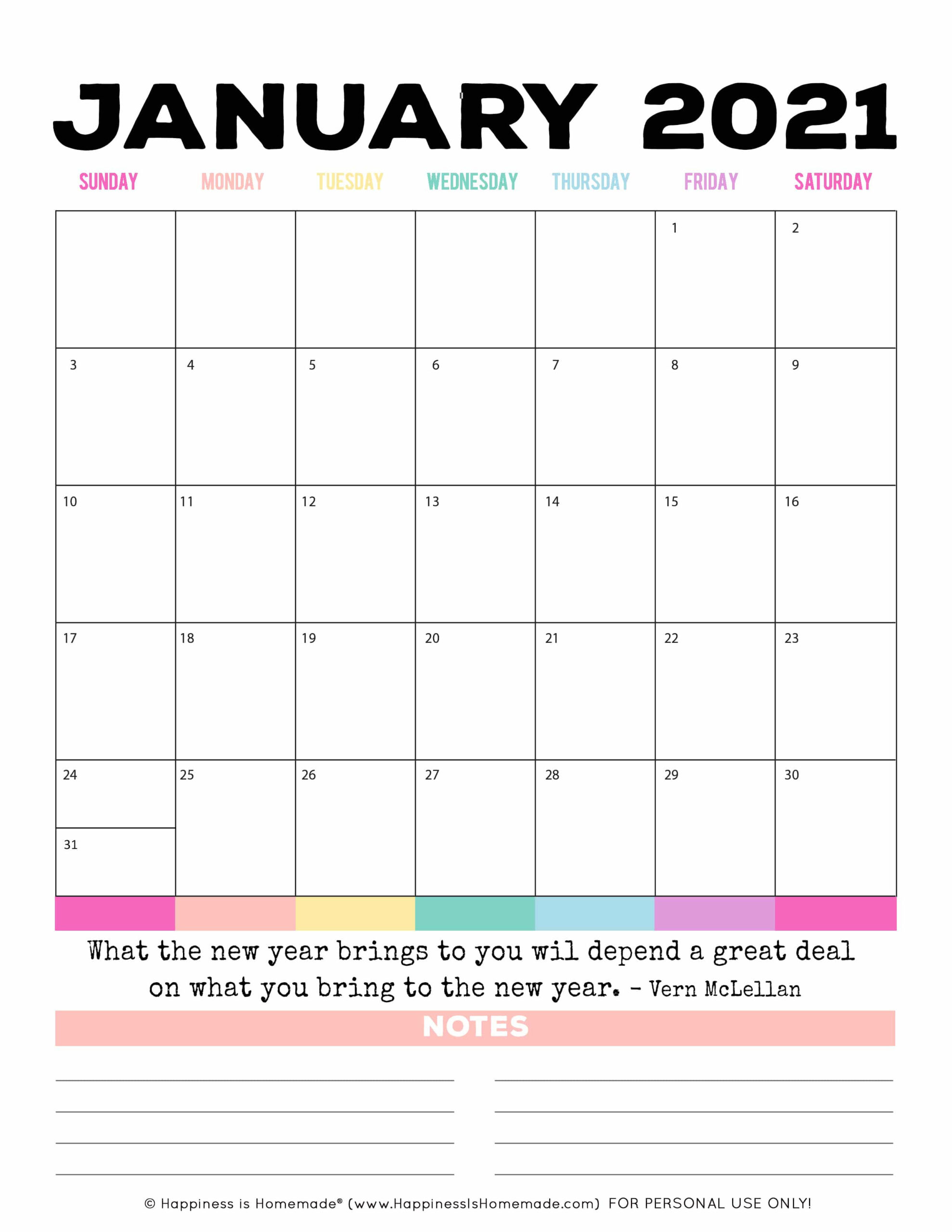 2020 - 2021 Free Printable Monthly Calendar - Happiness Is-Free Printable Monthly Calendars 2021 For Bills