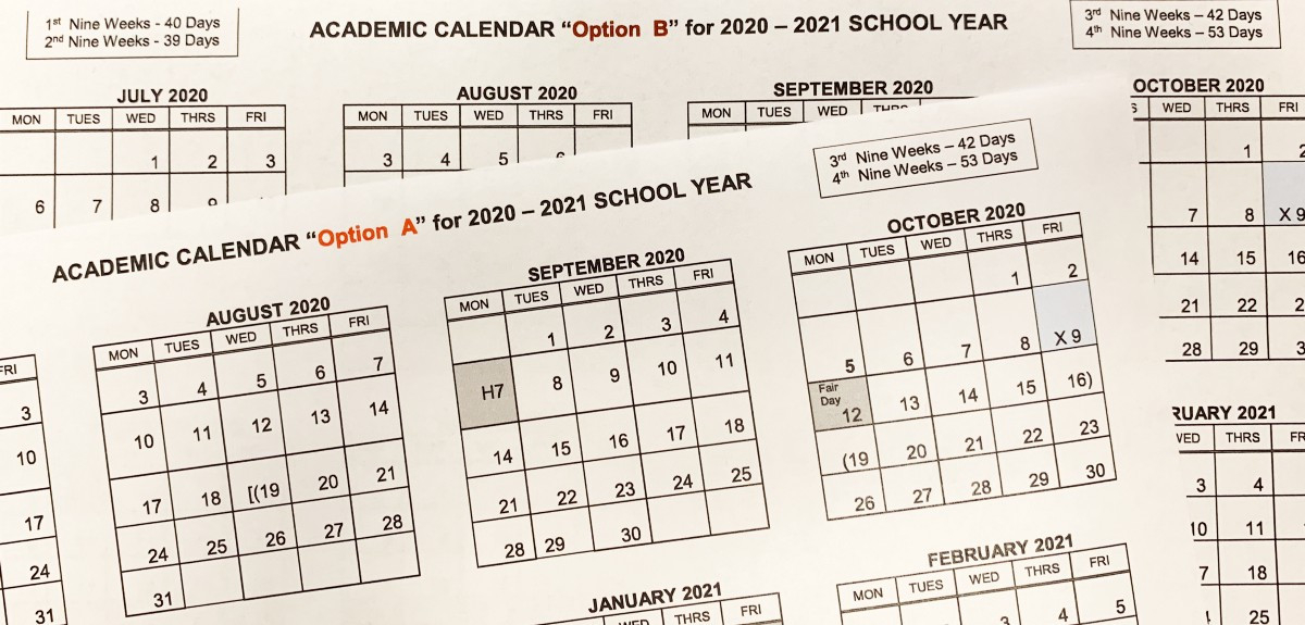2020-2021 Student Academic Calendar Options - Richardson-2021 Nypd Rdo Calendar