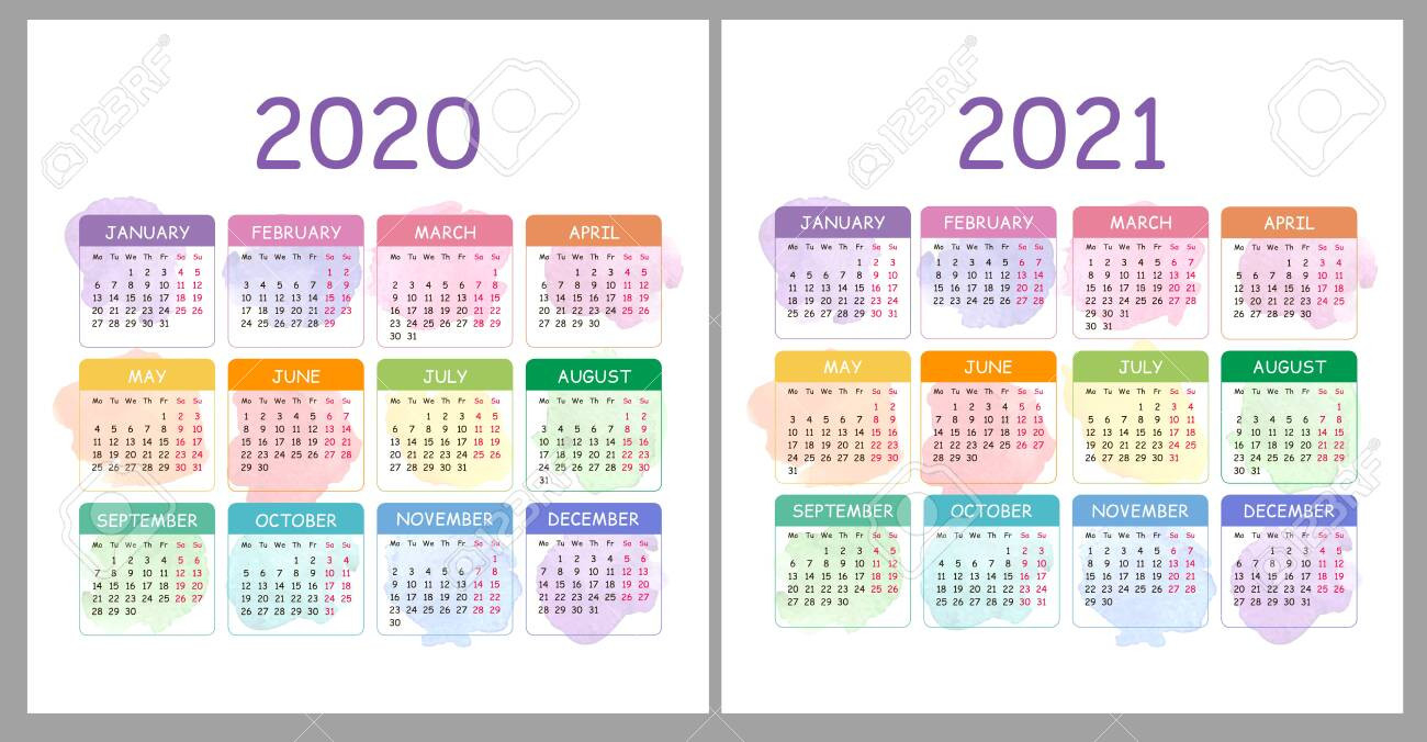 2020 And 2021 Pocket Calendar | 2021 Printable Calendars-Printable Pocket Calendar 2021