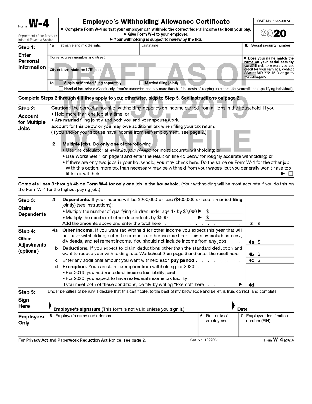 2020 W9 Blank Tax Form | Example Calendar Printable-Blank 2021 W9 Form