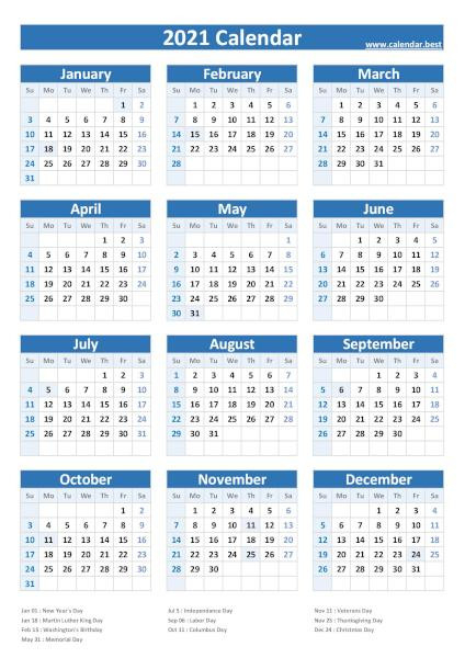 2021, 2022, 2023 Federal Holidays : List And Calendars-2021 Calendar With Us Holidays