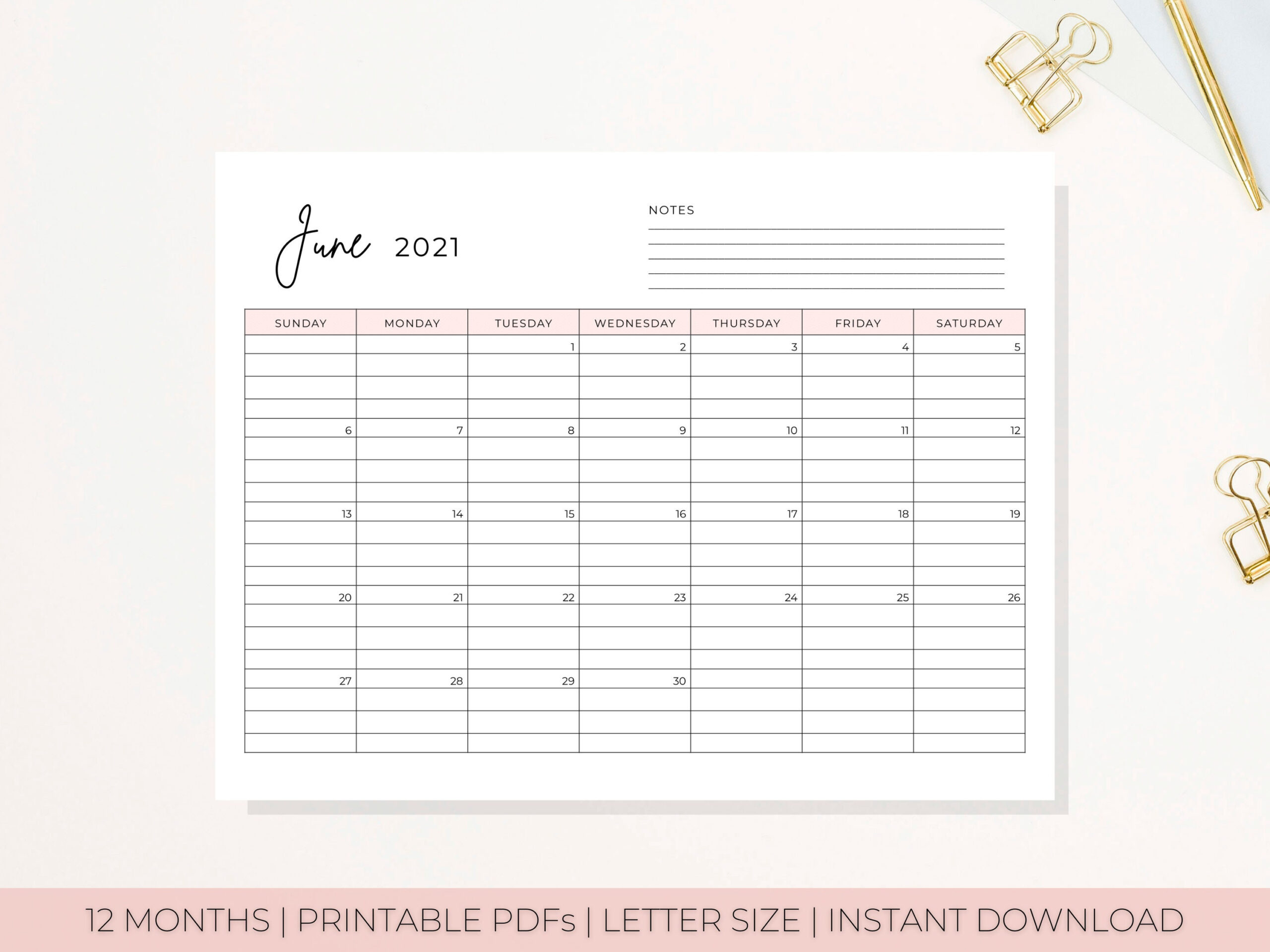 2021-2022 Printable Bill Calendar 2021 Calendar 2021 | Etsy-Bill Calendars 2021