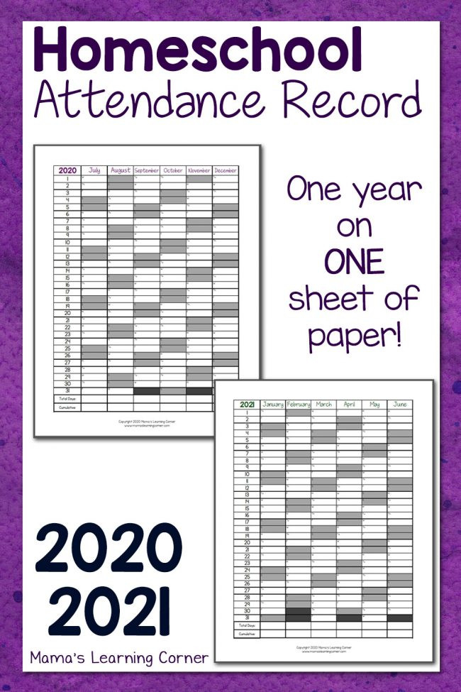 2021 Attendance Calendar Printable Free-2021 Attendance Calendar Printable Pdf