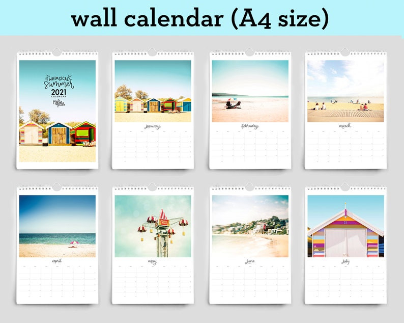 2021 Calendar Desk 2021 Calendar Wall Beach Calendar With-4X6 2021 Calendar Free