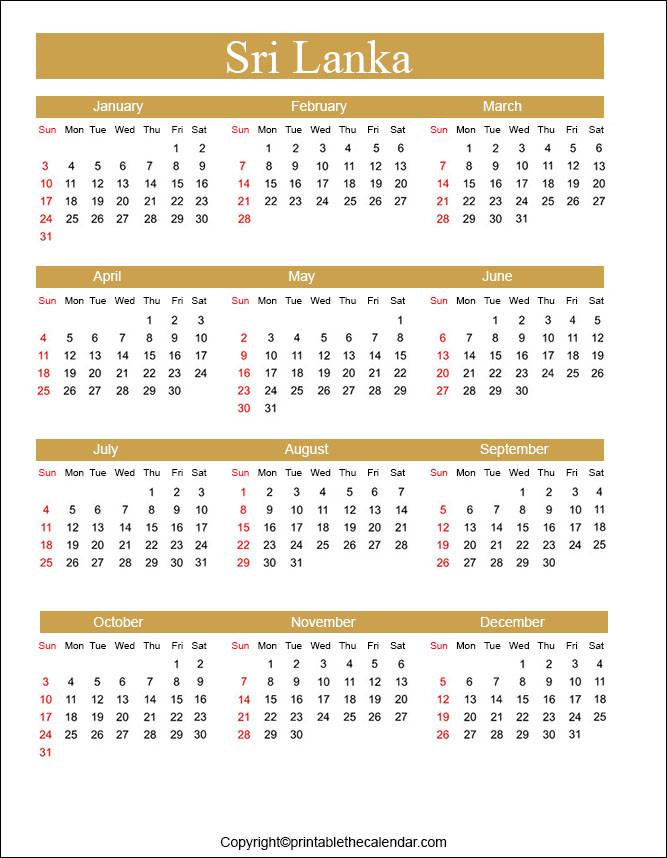 2021 Calendar Singapore Excel - Nexta-Calendar 2021 Sri Lanka Merchantile Holidays