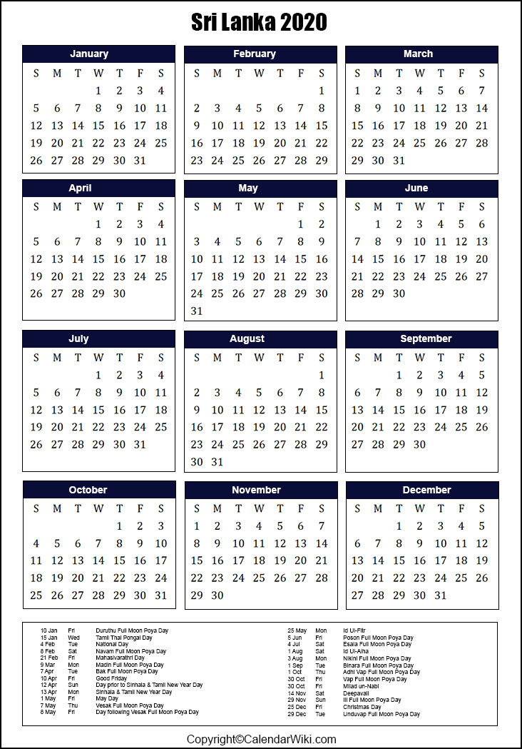 2021 Calendar Sri Lanka - Nexta-May 2021 Calendar With Mercentile Holiday In Sri Lanka