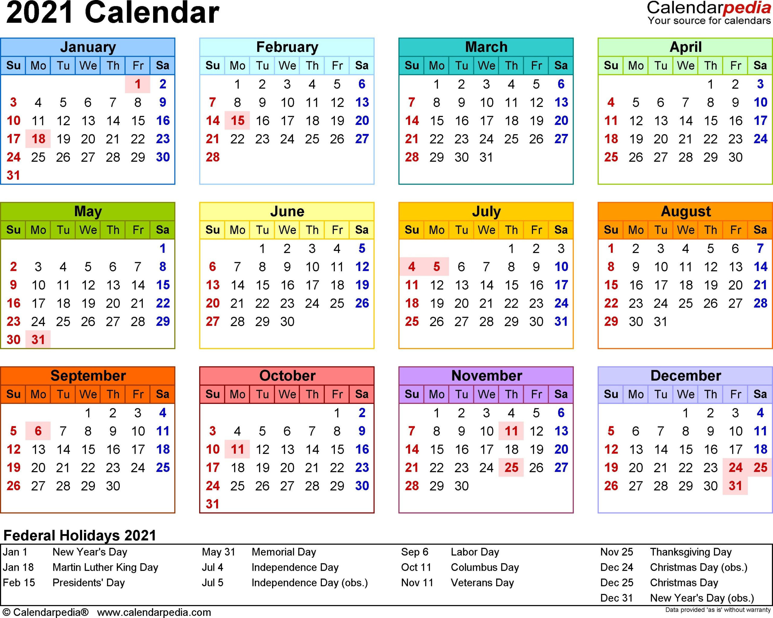 2021 Calendar Template 3 Year Calendar Full Page - Pleasant To Help My Website, Within-2 Page 2021 Calendar Printable Pages