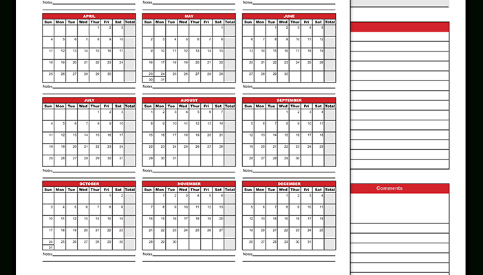 2021 Employee Attendance Calendar-2021 Attendance Calendar