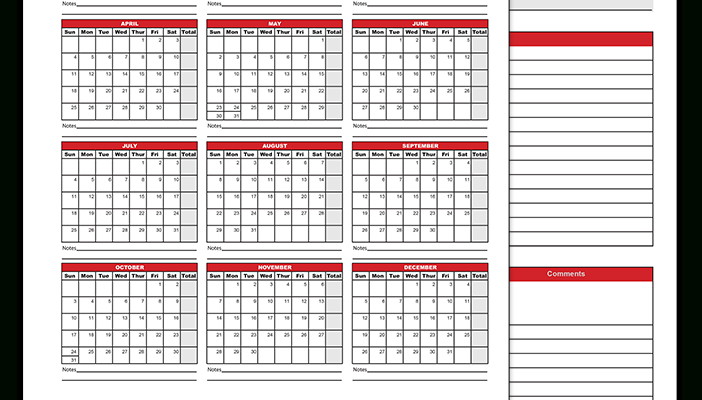2021 Employee Attendance Calendar-Printable 2021 Employee Attendance Calendar