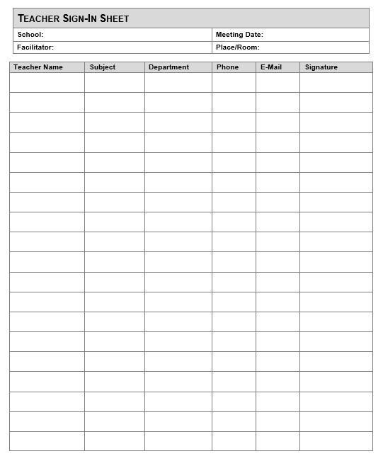 2021 Free Printable Attendance Sheet / Unique Printable-2021 Employee Attendance Tracker