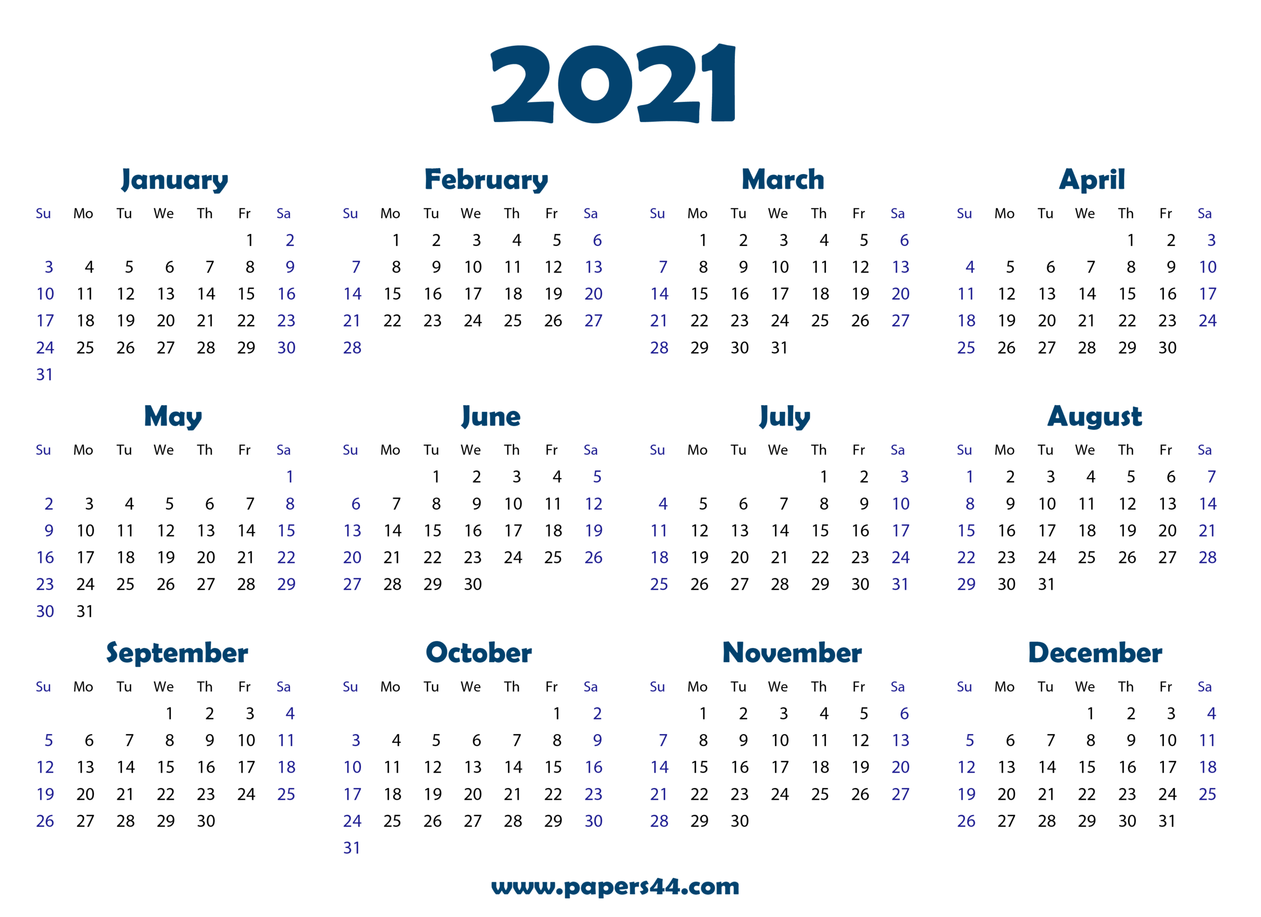 2021 Holidays For United States - Plan Your Vocation-Printable Bill Calendar 2021 Free