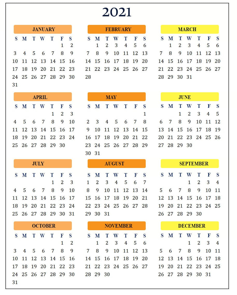 2021 Holidays | Free 2021 Calendar With Holidays-2021 Calendar To Record Vacation