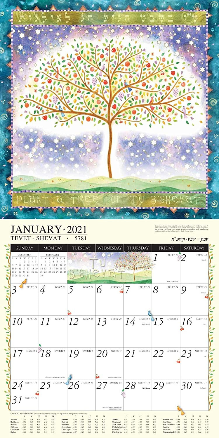 2021 Jewish Art Calendar By Mickie - Shaketheworldyo6N-Jewish Calendar 2021