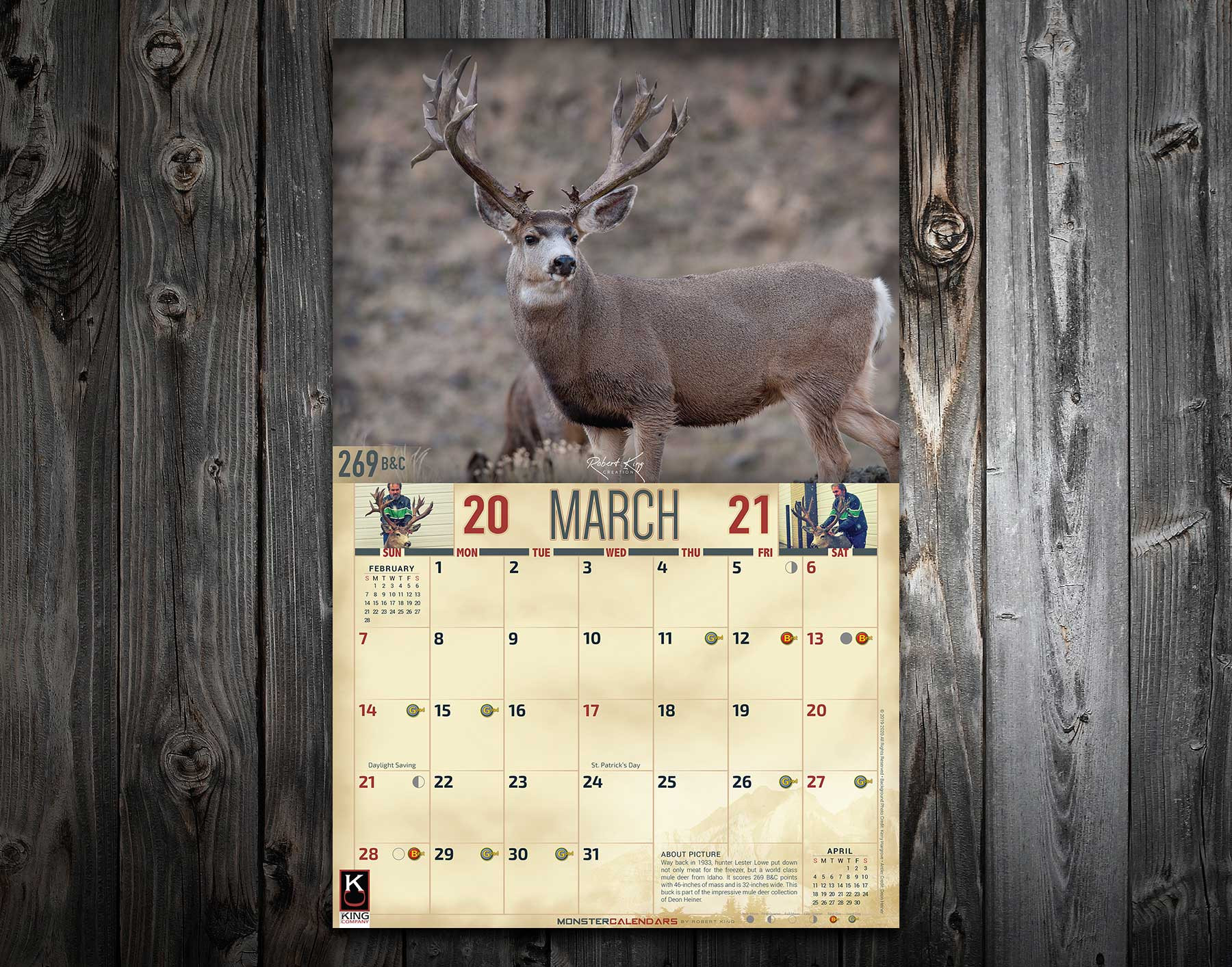 2021 Monster Mule Deer Calendar - The King Company-Deer Hunting Calendar 2021
