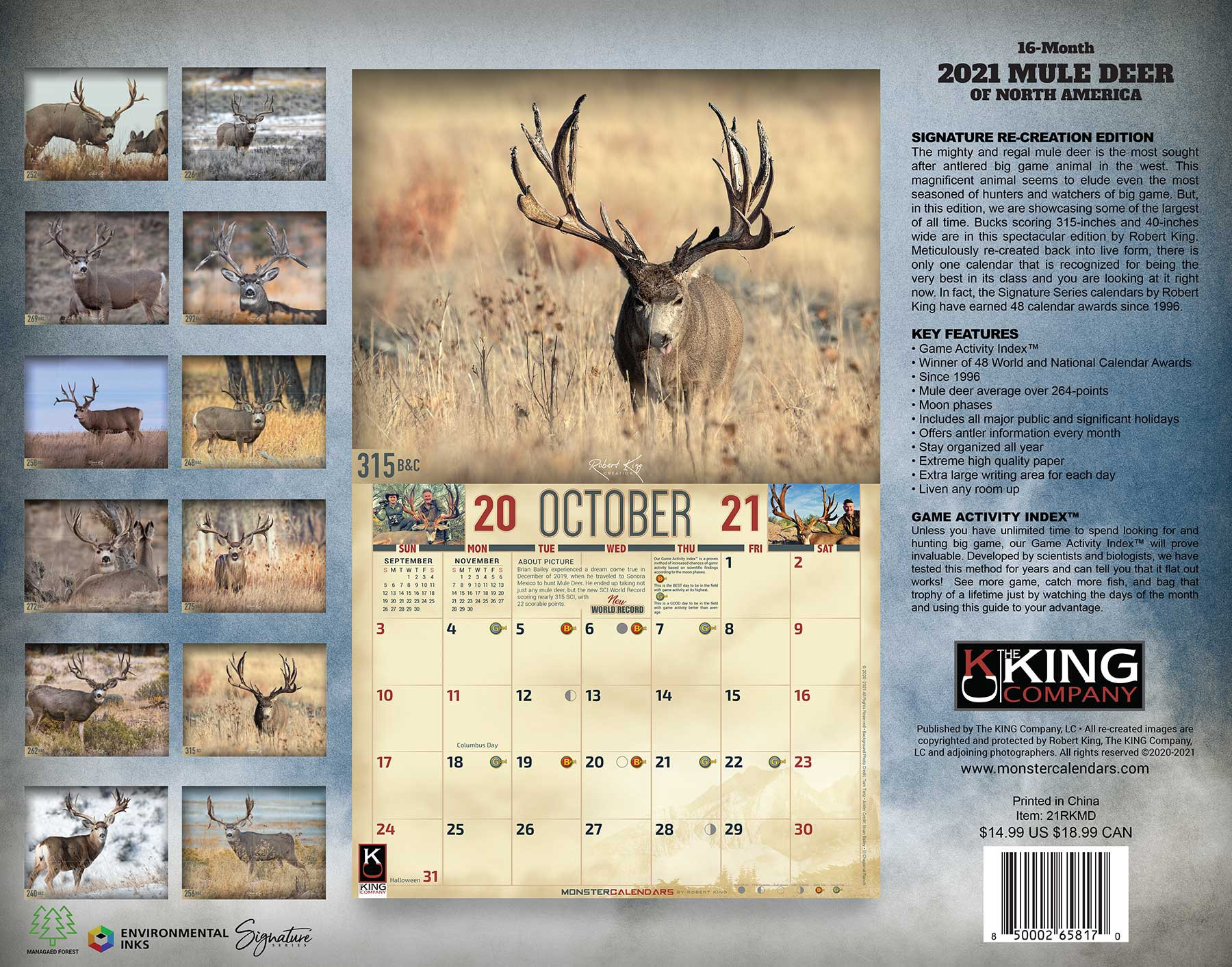 Deer Hunting Calendar 2021 Calendar Template Printable