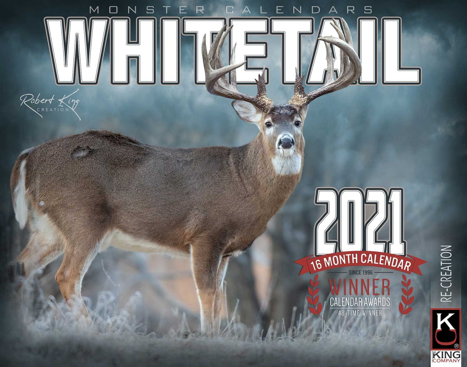 2021 Monster Whitetail Deer Calendar - The King Company-Deer And Deer Hunting 2021 Whitetail Calendar