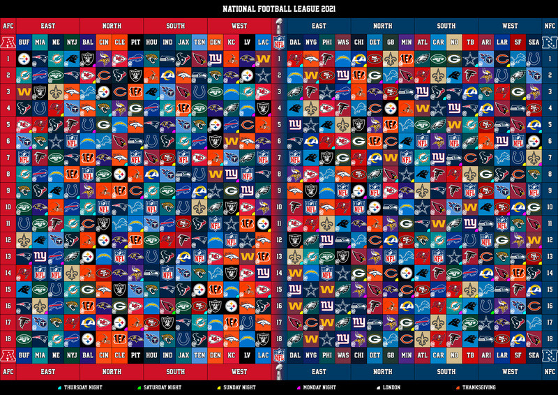 2021 Nfl Regular Season Schedule - Obda-Printable 2021 2021 Nfl Schedule