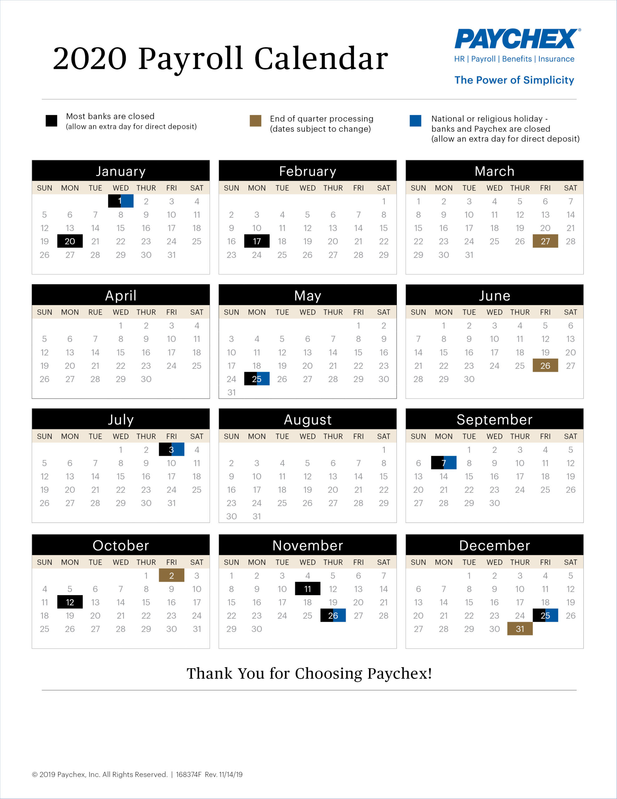 2021 Payroll Calendar Paychex | 2021 Payroll Calendar-Printable Employee Calendar 2021