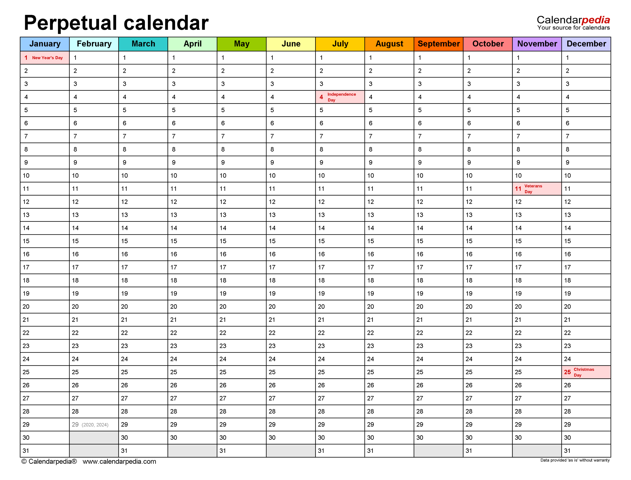 2021 Perpetual Calendar | Lunar Calendar-Depo 2021 Perpetual Calendar